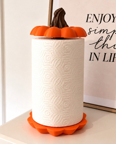 Pumpkin design kitchen roll - pumpkin,