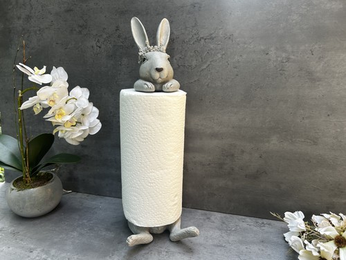 Rabbit kitchen roll - rabbit, holder