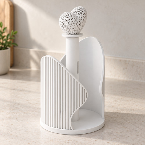 Anti spin kitchen roll holder - roll,