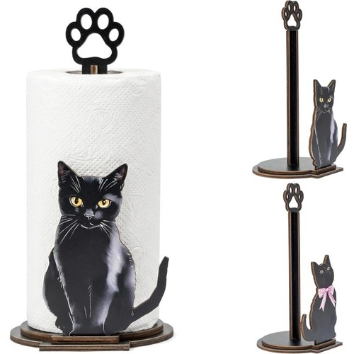 1pc wooden cat - cat, toilet