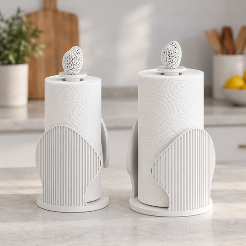 Heart kitchen roll - roll, holder