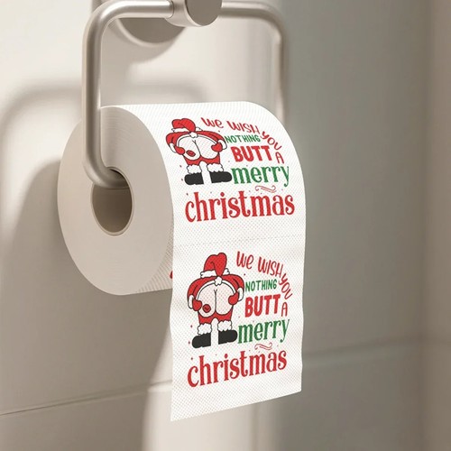 Christmas toilet paper - paper,