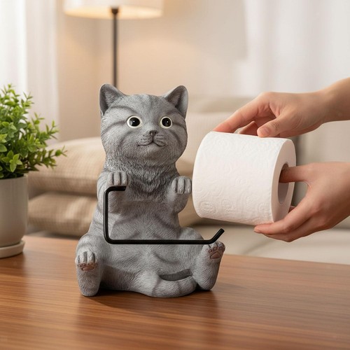 Wall mounted cat toilet - wall, paper