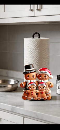 Gingerbread family kitchen - family,