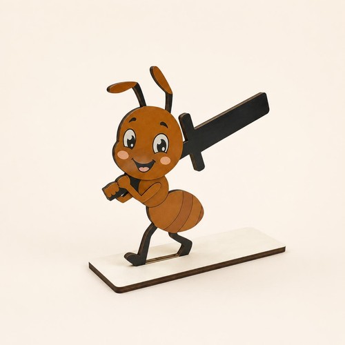 Wooden creature tissue holder - wooden,