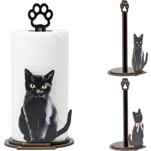 1pc wooden cat paw toilet - cat,