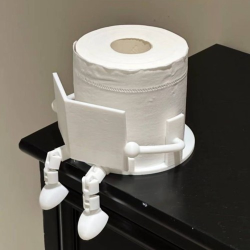 Funny toilet roll holder - holder, 3d